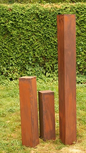 Rostsäulen Gartendeko Rost Familie 150/80 / 60 cm von Gartendekoshop24