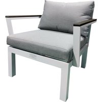 GARTENFREUDE Aluminium Sessel Ambience 75x63x44 cm, weiß von Gartenfreude