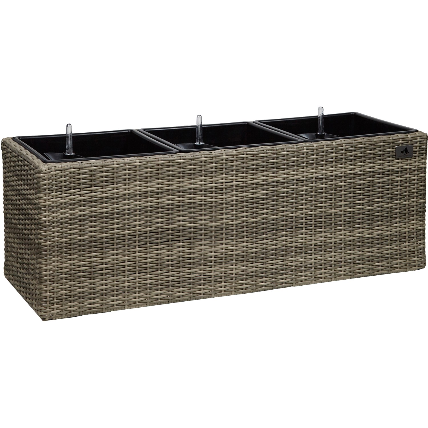 Gartenfreude Pflanzkübel Polyrattan 102 cm x 36 cm Naturfarben von Gartenfreude