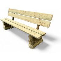 Massive Gartenbank Aus Kiefer Kdi - 3-Sitzer Holzbank Für Garten & Terrasse Robustes Design, Wetterfeste Qualität Handgefertigt Sauerland von Gartenholz
