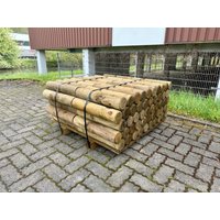 Palisaden Rundholz Grün Imprägniert - Wetterfeste Holzpalisade Kdi Für Garten Beeteinfassung Hangsicherung Zaunbau Landschaftsbau Outdoor von Gartenholz