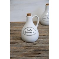 Essigflasche Keramik Weiß 550Ml Cucina Landhausstil Essigflasche Keramik Weiß 550Ml Cucina Landhausstil von Gartenkreativladen