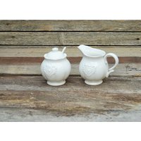 Milch Und Zucker Set Herz Landhausstil Milch Und Zucker Set Herz Landhausstil von Gartenkreativladen