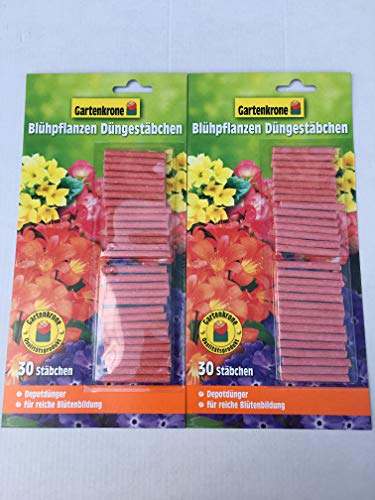 2 x 30er Düngestäbchen für Blühpflanzen von Gartenkrone