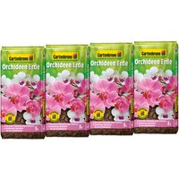 Gartenkrone Orchideenerde, 4 x 5L, Karton - braun von Gartenkrone