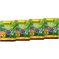 Gartenkrone Pflanzenerde, 4 x 10L, Karton - braun von Gartenkrone