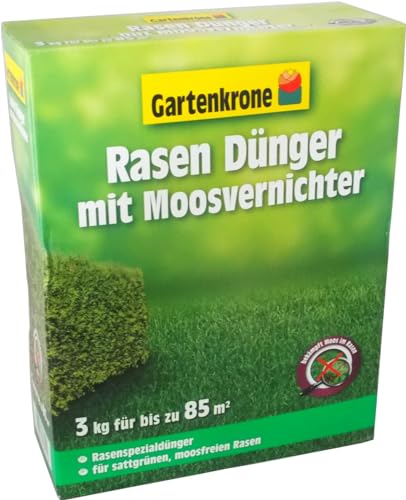Moosvernichter mit Rasendünger 3 kg für bis zu 100 m² von Gartenkrone