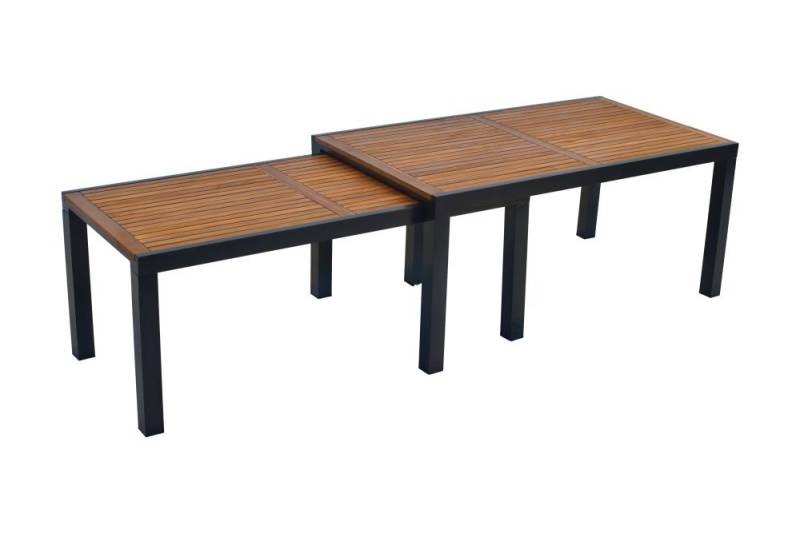 Gartenmöbel Ambiente Gartentisch Multifunktionaler Ausziehtisch (2er Set Tische), Flexibel Aufstellbar von Gartenmöbel Ambiente
