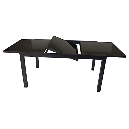 Gartenmoebel Ausziehtisch Torino, 150/210x90 cm, pulverbeschichtetes Aluminium, matt-anthrazit Gartenmoebel Ausziehtisch Torino, 150/210x90 cm, pulverbeschichtetes Aluminium, matt-anthrazit von Gartenmoebel