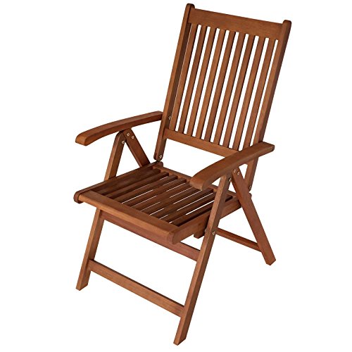 Gartenmoebel Klappsessel LAGO 2 er Set Eukalyptus geölt FSC®-Zertifiziert Sessel Gartenstuhl Gartensessel von Gartenmoebel