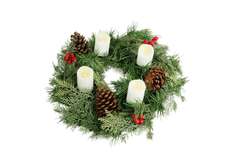 Gartenpirat Adventskranz Künstlicher Adventskranz Ø30, 40, 60cm Weihnachtskranz, Adventsgesteck Gartenpirat Adventskranz Künstlicher Adventskranz Ø30, 40, 60cm Weihnachtskranz, Adventsgesteck von Gartenpirat