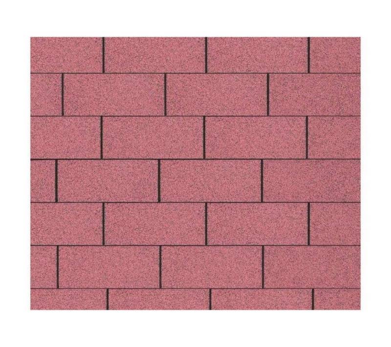 Gartenpirat Dachpappe Bitumen-Dachpappe 3 m² rot rechteckig Dachschindeln für Carport, 3 m² pro Paket, für Gartenhäuser, Gerätehäuser, Pavillons, Carports von Gartenpirat