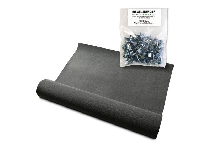 Gartenpirat Dachpappe Bitumen Dachpappe schwarz zur Dacheindeckung inkl. Dachpappnägel von Gartenpirat