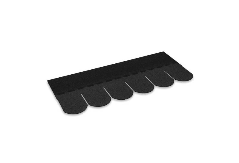 Gartenpirat Dachpappe Dachschindeln Biberschwanz 2,1 m² schwarz Bitumen zur Dacheindeckung von Gartenpirat