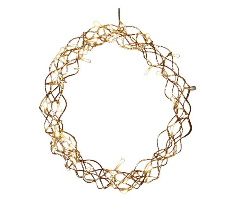 Gartenpirat Dekokranz Lichterkranz Ø 40 o. 70 cm aus kupferfarbenem Draht mit LED warmweiß, Timer 8/16 Std., Transparentes Zuleitungskabel Gartenpirat Dekokranz Lichterkranz Ø 40 o. 70 cm aus kupferfarbenem Draht mit LED warmweiß, Timer 8/16 Std., Transparentes Zuleitungskabel von Gartenpirat