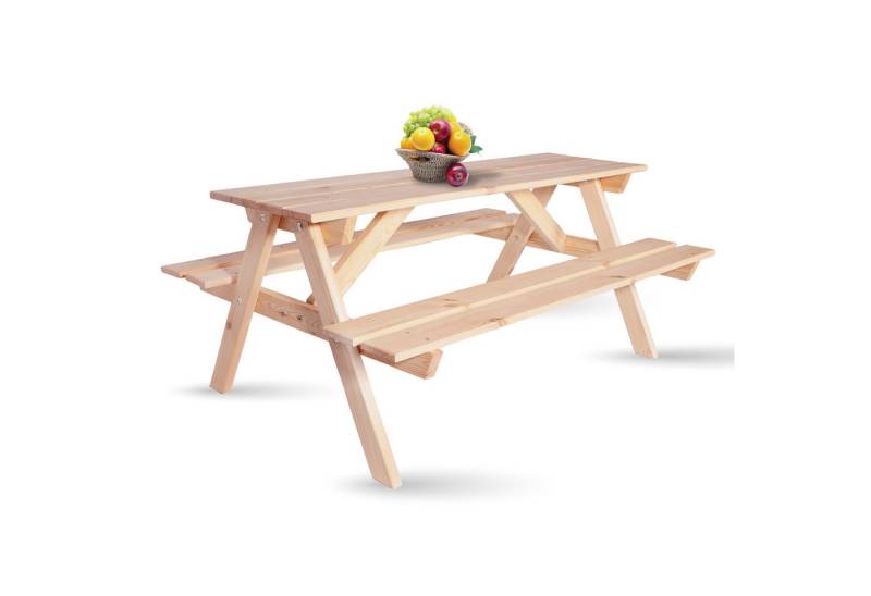 Gartenpirat Garten-Kindersitzgruppe Picknicktisch mit 2 Bänken Kindergarnitur Outoor Indoor, bestehend aus 2 Bänken und 1 Tisch von Gartenpirat
