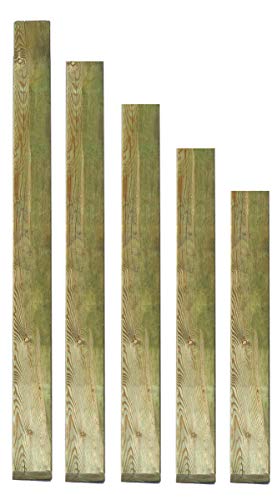 Gartenpirat Holzpfosten 9x9 cm Länge 120 cm imprägniert mit Kopf gekappt von Gartenpirat