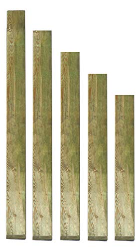 Gartenpirat Holzpfosten 9x9 cm Länge 150 cm imprägniert mit Kopf gekappt von Gartenpirat