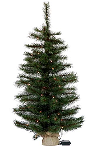 Gartenpirat Künstlicher Weihnachten Baum – Christbaum künstlich klein – Künstlicher Weihnachtsbaum 90 cm – Weihnachtsbaum Kunststoff – Naturgetreu – Mit energieeffizienter LED Lichterkette von Gartenpirat