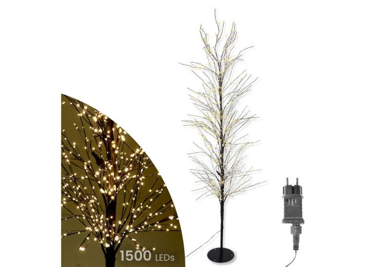 Gartenpirat LED Baum 180 cm schwarz mit 1500 LED warmweiß Timer-Funktion IP44, LED fest integriert, Warmweiß Gartenpirat LED Baum 180 cm schwarz mit 1500 LED warmweiß Timer-Funktion IP44, LED fest integriert, Warmweiß von Gartenpirat