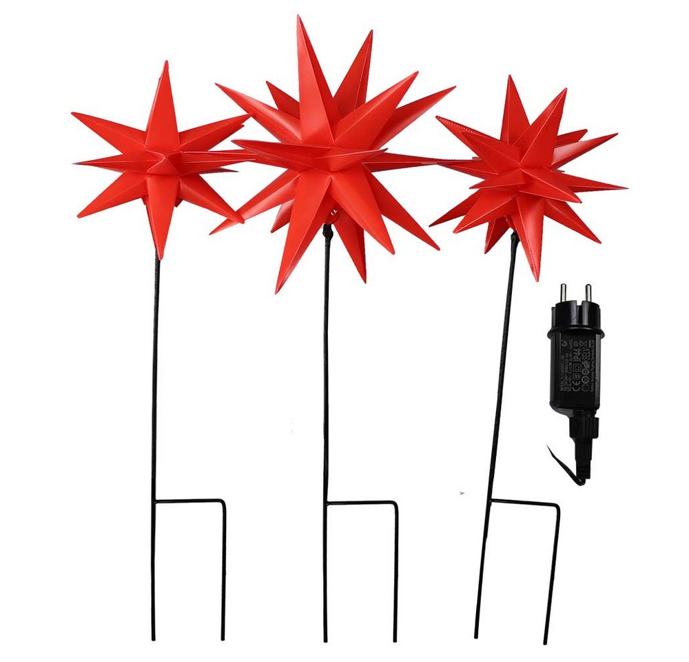 Gartenpirat LED Dekolicht Lichterkette mit 3x Gartenstab mit 18 Zacken-Stern Weihnachtsdeko Gartenpirat LED Dekolicht Lichterkette mit 3x Gartenstab mit 18 Zacken-Stern Weihnachtsdeko von Gartenpirat