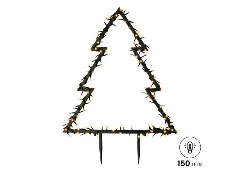 Gartenpirat LED Dekoobjekt Tanne Metallrahmen LED-Beleuchtung Weihnachtdeko außen mit Erdspieß von Gartenpirat