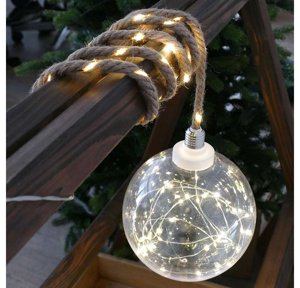 Gartenpirat LED Kugelleuchte Leuchtkugel ⌀ 20 cm 60 LED warmweiß Kugelleuchte Seil zum Aufhängen, Warmweiß Gartenpirat LED Kugelleuchte Leuchtkugel ⌀ 20 cm 60 LED warmweiß Kugelleuchte Seil zum Aufhängen, Warmweiß von Gartenpirat