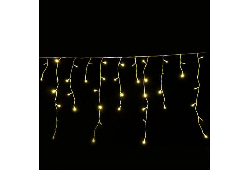Gartenpirat LED-Lichterkette Eisregen mit Flashing-Effekt Weihnachtsdeko für außen mit Timer, Warmweiß von Gartenpirat