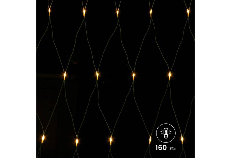 Gartenpirat LED-Lichternetz mit Kabel LED-Beleuchtung Lichterkette Weihnachtsdeko außen von Gartenpirat