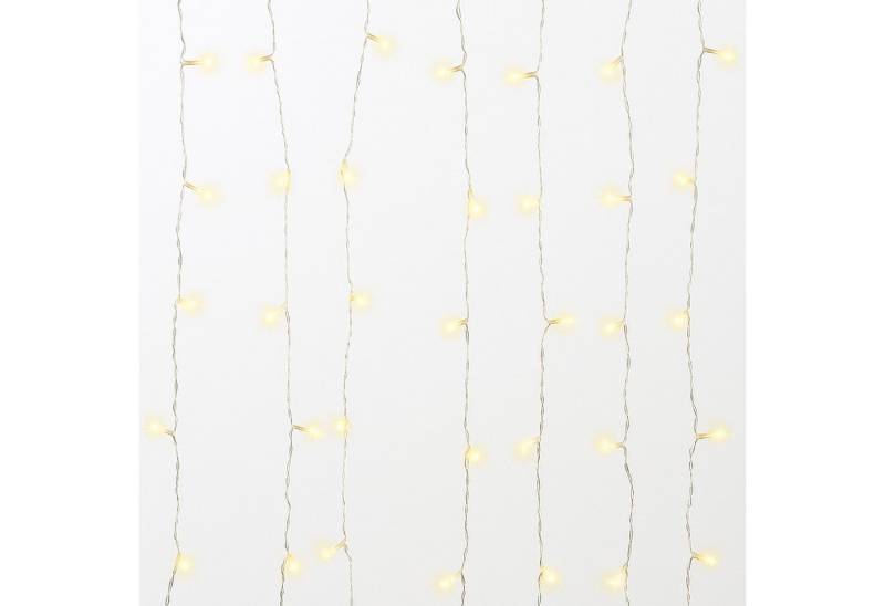 Gartenpirat LED-Lichtervorhang 3x3 m 300 LED warmweiß LED-Beleuchtung Weihnachtsdeko außen mit Timer von Gartenpirat