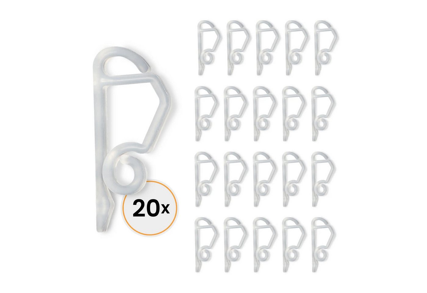 Gartenpirat Leisten-Befestigungsclips für Lichterkette 20 Stk. Befestigungshaken Kunststoff transparent, schnell, einfach, effizient, wiederverwendbar Gartenpirat Leisten-Befestigungsclips für Lichterkette 20 Stk. Befestigungshaken Kunststoff transparent, schnell, einfach, effizient, wiederverwendbar von Gartenpirat