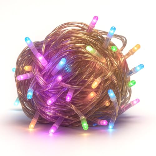 Gartenpirat LED Lichterkette - 76 m 960 LEDs multicolor Kabelfarbe transparent - mit Fernbedienung Timer Dimmbar 8 Programme - Innen & Außen von Gartenpirat