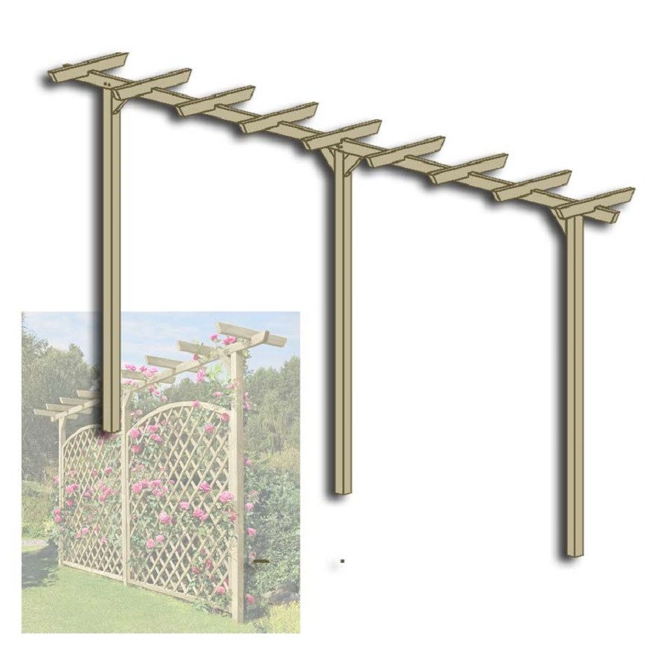 Gartenpirat Pergola Pergola aus Holz 450 cm lang Torbogen Rankhilfe Rankgerüst Blumenbogen Gartenpirat Pergola Pergola aus Holz 450 cm lang Torbogen Rankhilfe Rankgerüst Blumenbogen von Gartenpirat
