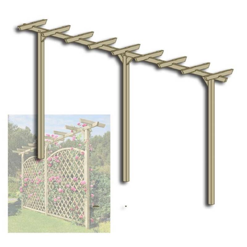 Gartenpirat Pergola Pergola aus Holz 450 cm lang Torbogen Rankhilfe Rankgerüst Blumenbogen Gartenpirat Pergola Pergola aus Holz 450 cm lang Torbogen Rankhilfe Rankgerüst Blumenbogen von Gartenpirat