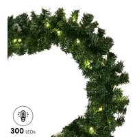 Gartenpirat Tannengirlande Länge 20,25 m 300 LED warmweiß von Gartenpirat