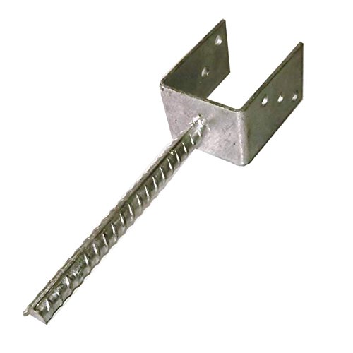 Gartenpirat U-Pfostenträger 101 mm für Pfosten 10x10 cm mit Steindolle/Betonanker … von Gartenpirat