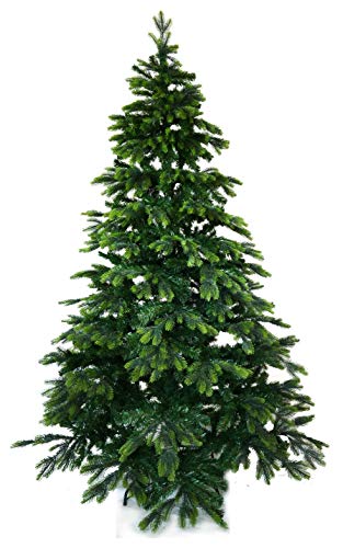 Künstlicher Weihnachten Baum – Weihnachtsbaum Kunststoff – Fake Tannenbaum – Künstlicher Baum – Naturgetreu – Mit Metallständer – 210 cm von Gartenpirat