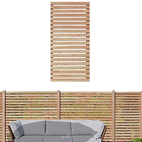 Gartenpirat Sichtschutzzaun 90x180 cm aus Lärchenholz Bausatz Zaunelement zum selber Bauen von Gartenpirat