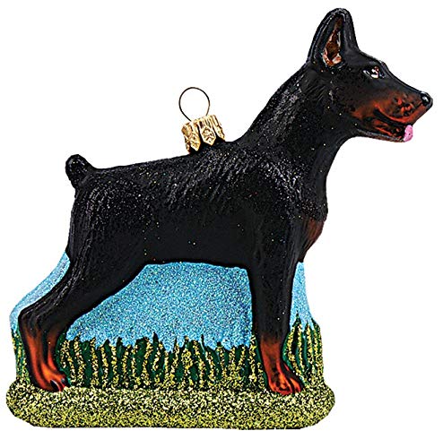 Christbaumschmuck,Weihnachtskugel,Hund, Dobermann, 12,5 cm, 1806 von Gartenschätze