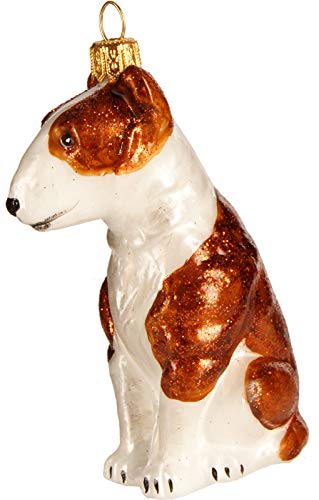 Christbaumschmuck,Weihnachtskugel,Hund Bullterrier, 9 cm, 2698 von Gartenschätze