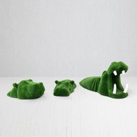 3 Nilpferde im Wasser als Set - Topiary - GFK & Kunstrasen - Hippo Set von Gartentraum.de