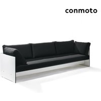 4-Sitzer Loungesofa mit Armlehnen und Polster - Riva Loungesofa / Weiß / Auflagen hellbeige von Gartentraum.de