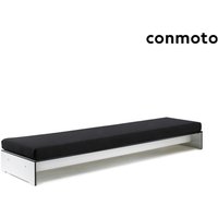 4-Sitzer Outdoor Loungesofa ohne Rückenlehne - Riva Loungesofa / Weiß / Auflagen anthrazit von Gartentraum.de