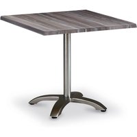 80cm Klapptisch mit Dekor und Anthrazitgestell - Tisch Ligu Anthrazit / mit Steinoptik von Gartentraum.de