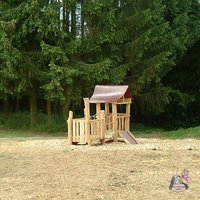 Abenteuerspielplatz mit Kriechtunnel oder Hängebrücke - Spielplatz Mini / mit Brücke von Gartentraum.de