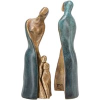Abstrakte Bronzefiguren 4-teilig - limitiere Edition - Familie 4-teilig von Gartentraum.de
