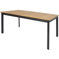 Alu Tisch zum ausziehen 152/210 cm mit Holz - Ausziehtisch Minzo von Gartentraum.de