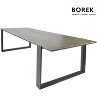 Aluminium-Esstisch mit farbiger Dekton-Platte - Faro Esstisch / 75x270x103cm (HxBxT) / Tischplatte Aura von Gartentraum.de