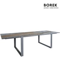 Aluminium-Esstisch mit farbiger Dekton-Platte - Faro Esstisch / 75x310x103cm (HxBxT) / Kelya von Gartentraum.de