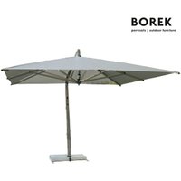 Ampelschirm kippbar - Borek - mit Kurbel - Aluminium - hochwertig - Rodi Sonnenschirm graphite / Taupe / quadratisch von Gartentraum.de